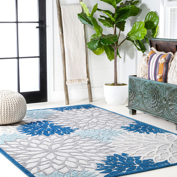 Minori Floral High-low Area Rug